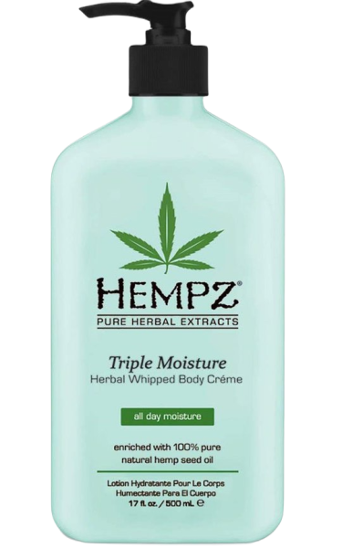 TRIPLE MOISTURE HERBAL WHIPPED BODY CRÈME Увлажняющее молочко для тела HEMPZ с ароматом грейпфрута и персика Hempz